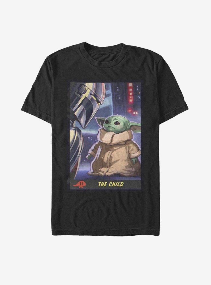 Star Wars The Mandalorian Child Trading Card T-Shirt