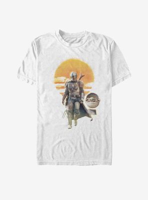 Star Wars The Mandalorian Child Into Sunset T-Shirt