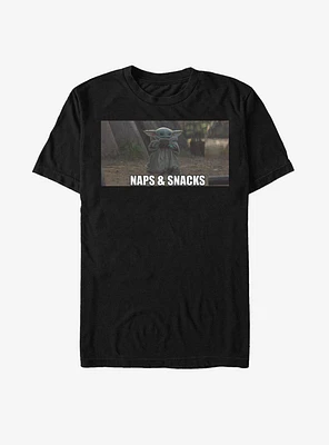 Star Wars The Mandalorian Child Naps And Snacks T-Shirt