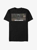 Star Wars The Mandalorian Child Naps And Snacks T-Shirt