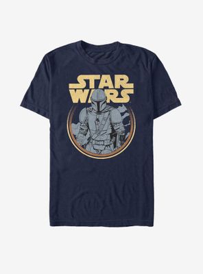 Star Wars The Mandalorian Retro Mando T-Shirt