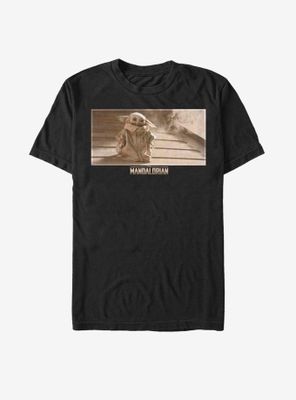 Star Wars The Mandalorian Child Sepia Scene T-Shirt