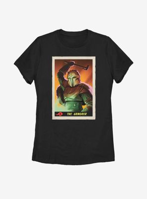 Star Wars The Mandalorian Armorer Card Womens T-Shirt