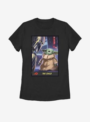 Star Wars The Mandalorian Child Trading Card Womens T-Shirt