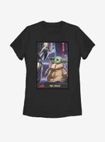 Star Wars The Mandalorian Child Trading Card Womens T-Shirt