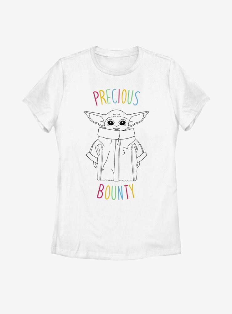 Star Wars The Mandalorian Child Precious Bounty Womens T-Shirt