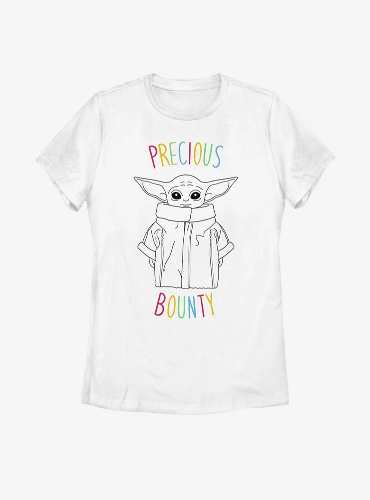 Star Wars The Mandalorian Child Precious Bounty Womens T-Shirt