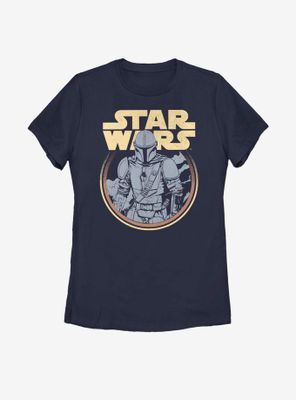 Star Wars The Mandalorian Retro Mando Womens T-Shirt