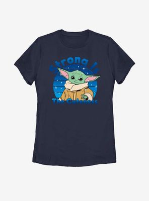 Star Wars The Mandalorian Child Strong Is Cuteness Womens T-Shirt