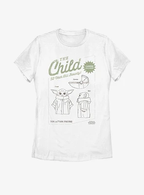 Star Wars The Mandalorian Child Toy Action Figure Womens T-Shirt