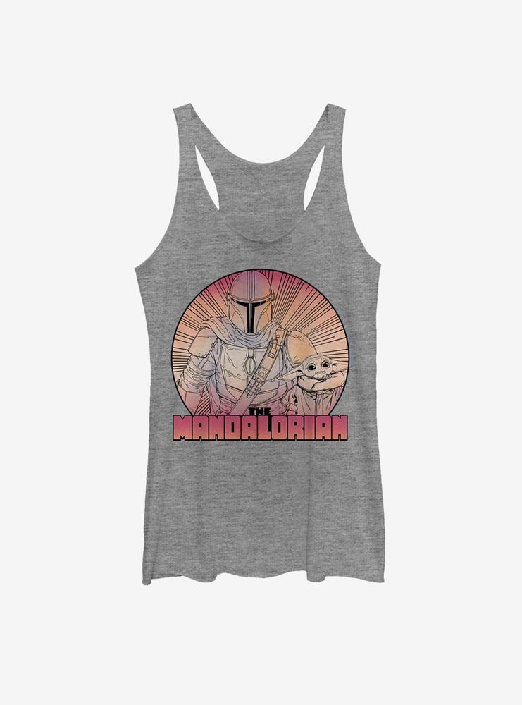 Star Wars The Mandalorian Child Inside Lines Womens Tank Top