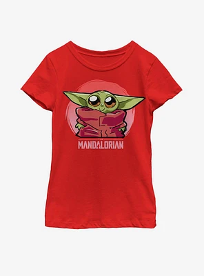 Star Wars The Mandalorian Child Cute Sketch Youth Girls T-Shirt