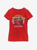 Star Wars The Mandalorian Child Cute Sketch Youth Girls T-Shirt