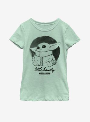 Star Wars The Mandalorian Child Little Bounty Sketch Youth Girls T-Shirt
