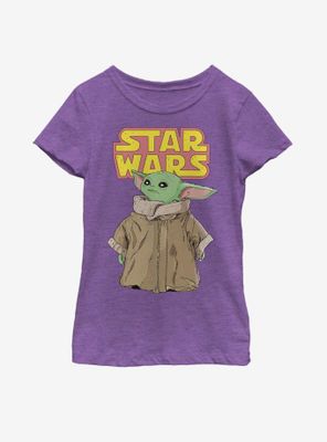Star Wars The Mandalorian Child Dreamy Gaze Youth Girls T-Shirt