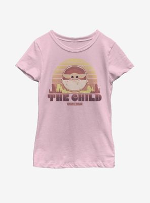 Star Wars The Mandalorian Child Sunset Youth Girls T-Shirt