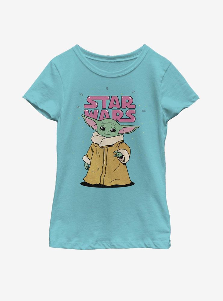 Star Wars The Mandalorian Child Stance Logo Youth Girls T-Shirt