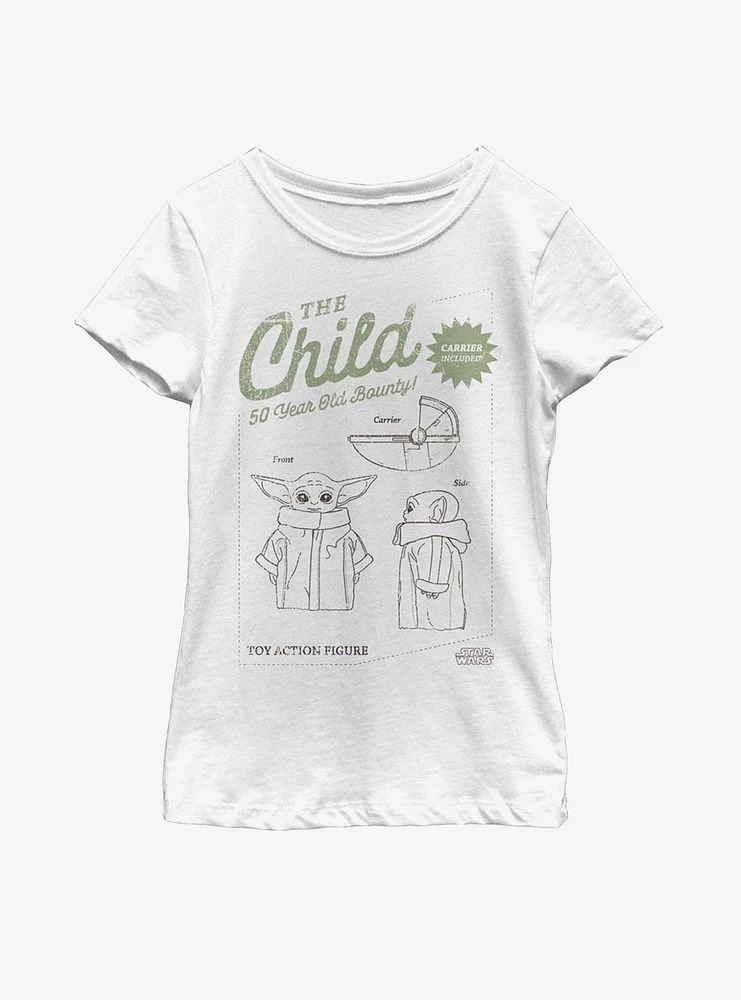Star Wars The Mandalorian Child Toy Action Figure Youth Girls T-Shirt