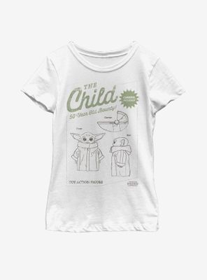 Star Wars The Mandalorian Child Toy Action Figure Youth Girls T-Shirt