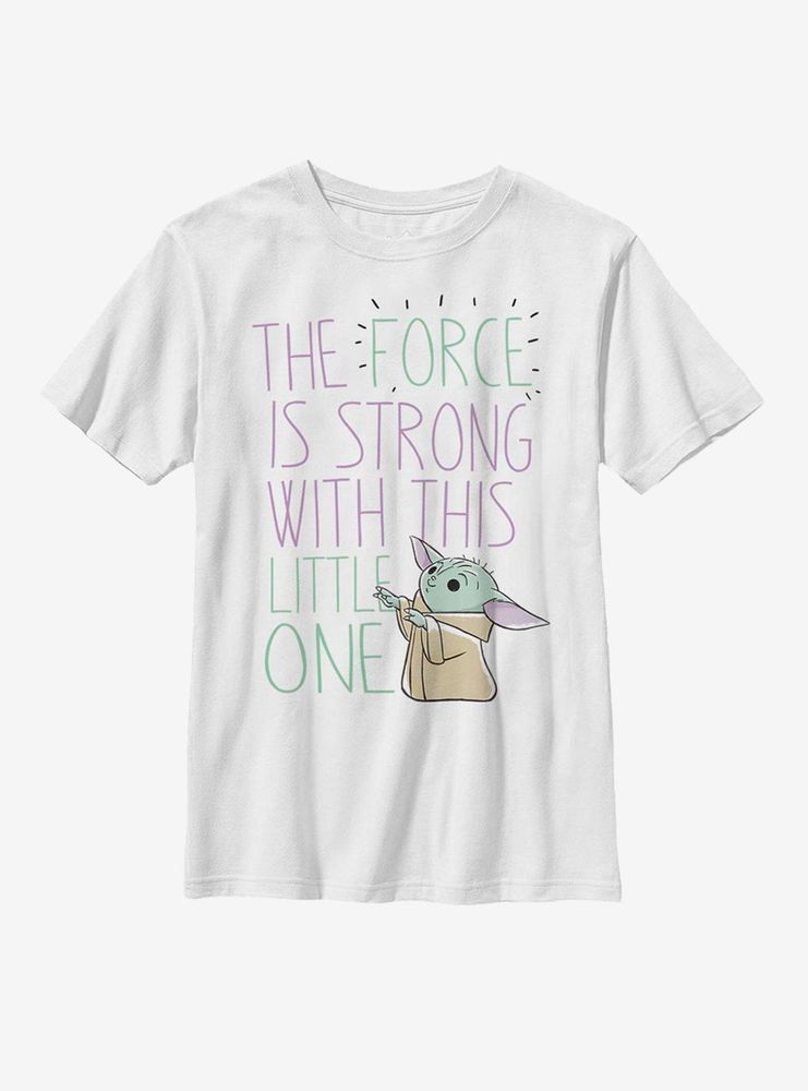 Star Wars The Mandalorian Child Force Doodle Youth T-Shirt