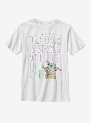 Star Wars The Mandalorian Child Force Doodle Youth T-Shirt