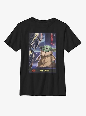 Star Wars The Mandalorian Child Trading Card Youth T-Shirt