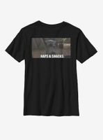 Star Wars The Mandalorian Child Naps And Snacks Youth T-Shirt