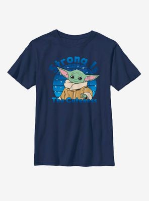 Star Wars The Mandalorian Child Strong Is Cuteness Youth T-Shirt