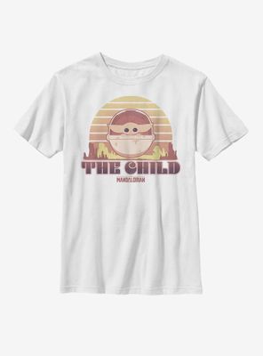 Star Wars The Mandalorian Child Sunset Youth T-Shirt