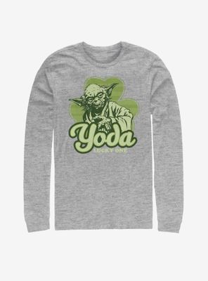 Star Wars Yoda Lucky Retro Long-Sleeve T-Shirt