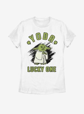 Star Wars Doodle Yoda Lucky Womens T-Shirt