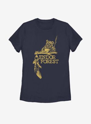Star Wars Endor Forest Womens T-Shirt