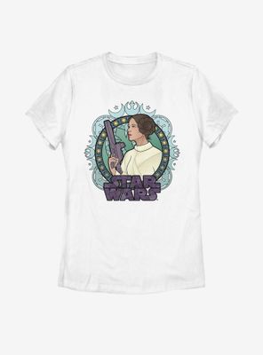 Star Wars Leia Glass Womens T-Shirt