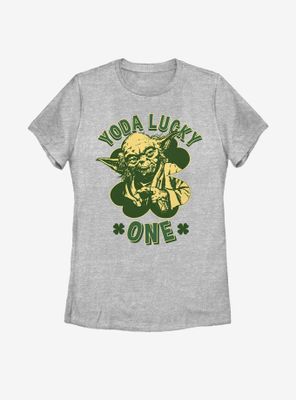 Star Wars Yoda Lucky One Womens T-Shirt