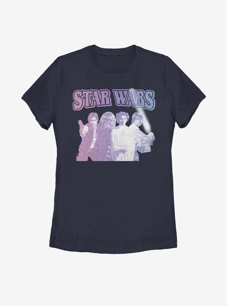 Star Wars Vintage Classic Group Womens T-Shirt