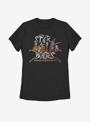 Star Wars Vintage Classic Heroes Womens T-Shirt