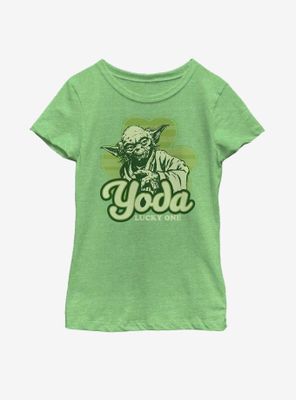 Star Wars Yoda Lucky Retro Youth Girls T-Shirt
