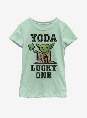 Star Wars Yoda So Lucky Youth Girls T-Shirt