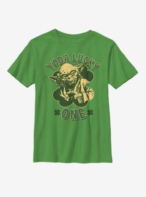 Star Wars Yoda Lucky One Youth T-Shirt