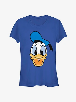 Disney Donald Duck Face Classic Girls T-Shirt