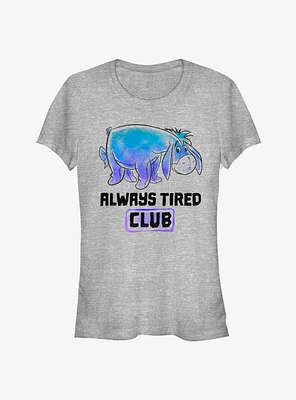 Disney Winnie The Pooh Eeyore Tired Club Classic Girls T-Shirt
