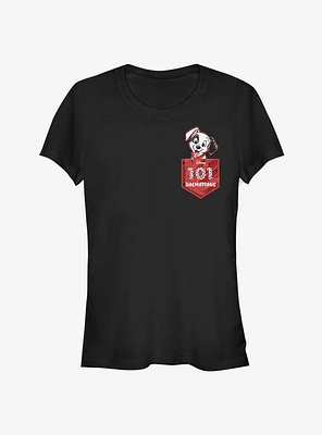 Disney 101 Dalmatians Spot Faux Pocket Tee Classic Girls T-Shirt