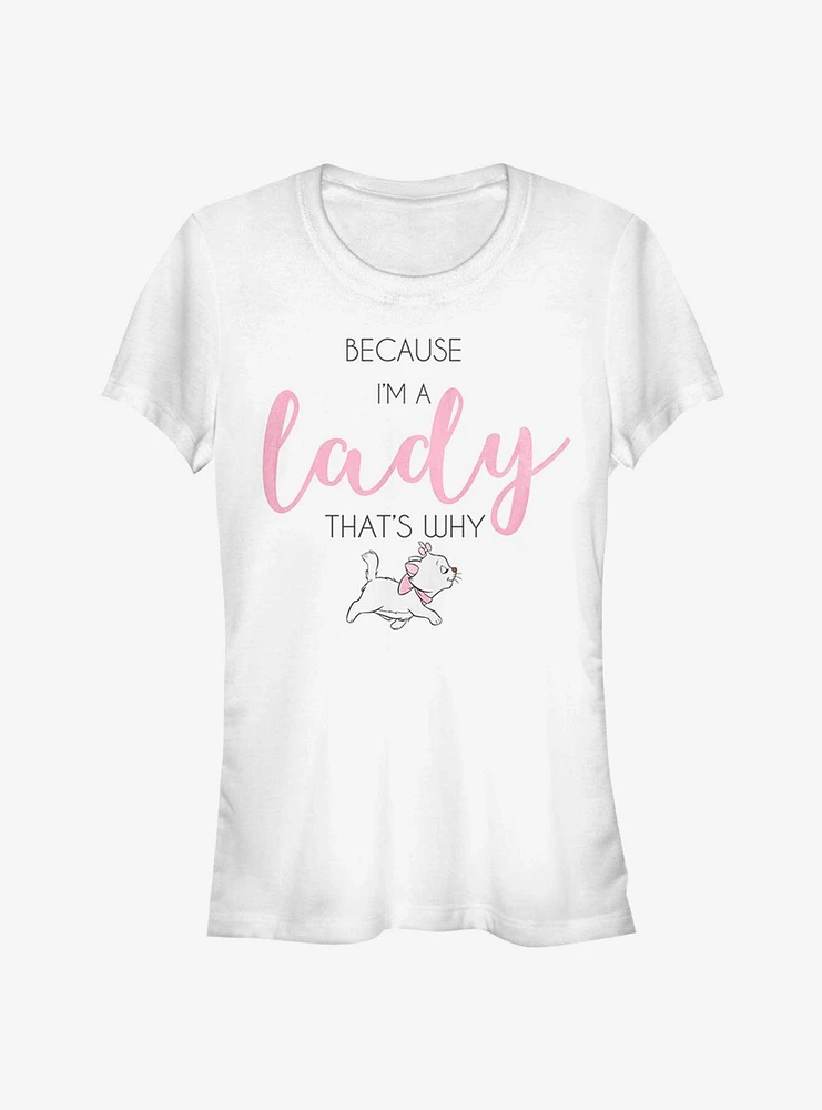 Disney Aristocats Marie Because I'm A Lady Classic Girls T-Shirt