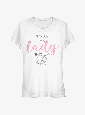 Disney Aristocats Marie Because I'm A Lady Classic Girls T-Shirt