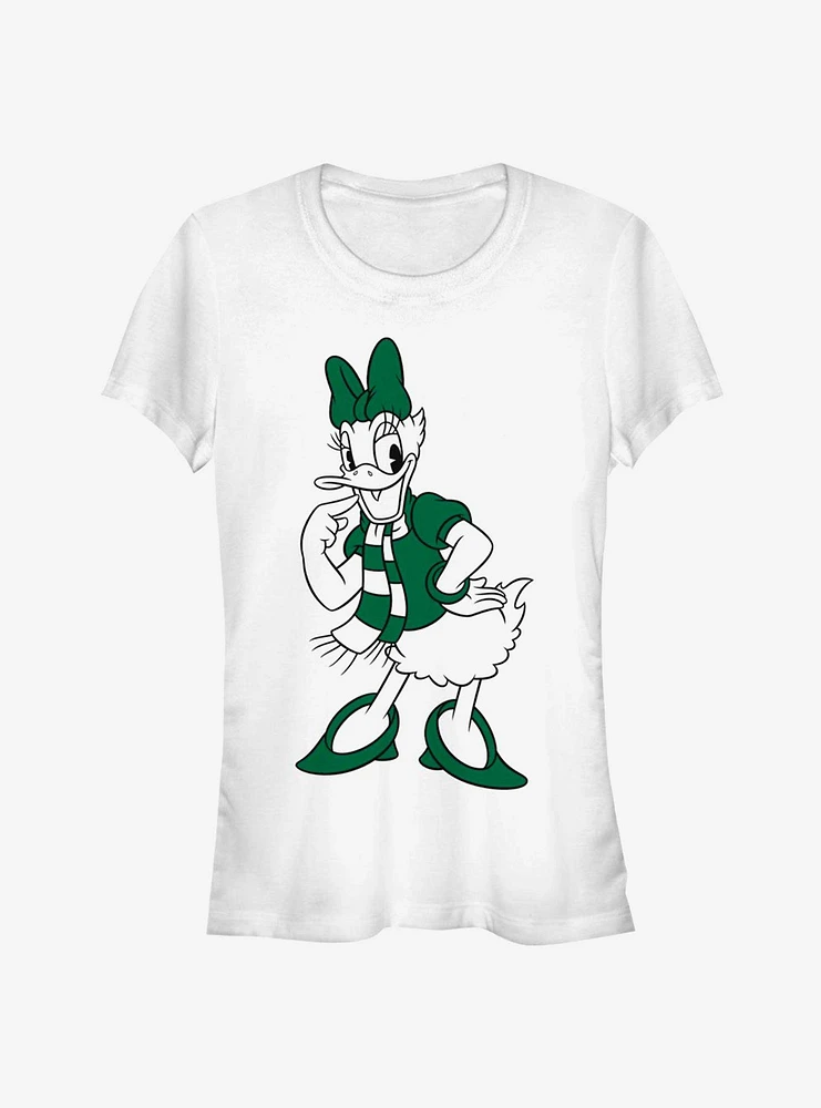 Disney Daisy Duck Green Holiday Outfit Classic Girls T-Shirt