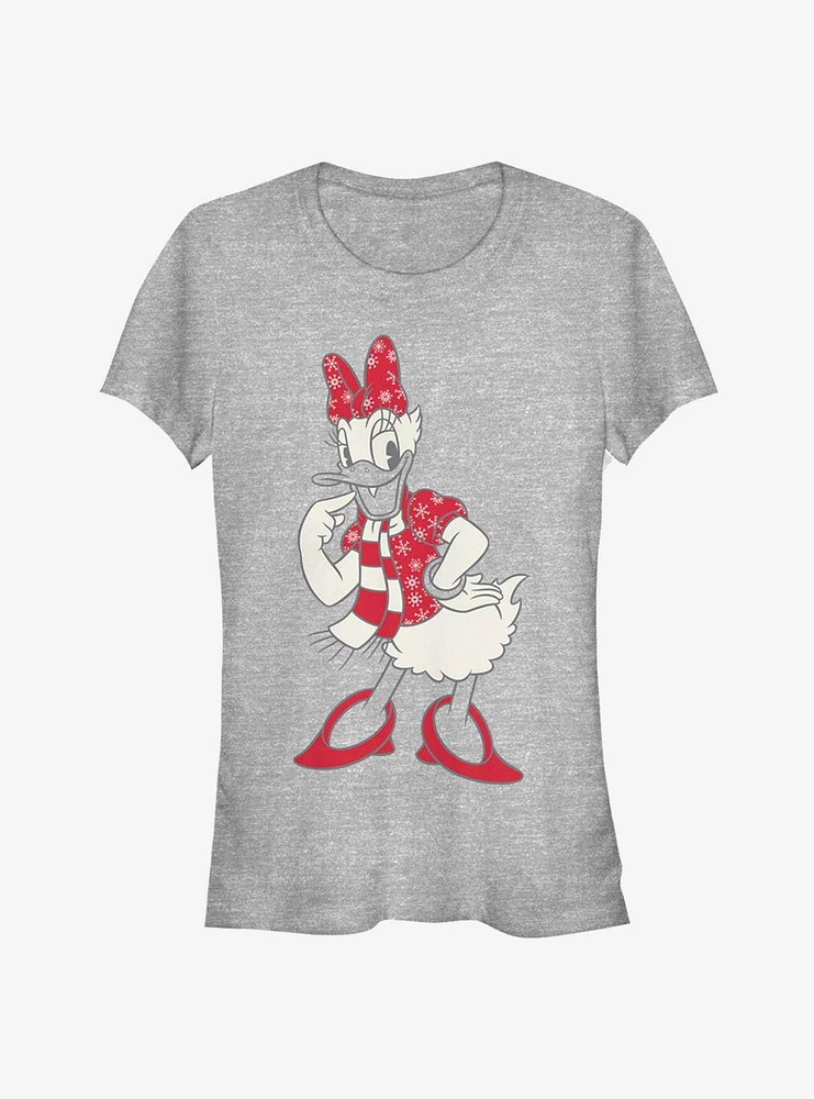 Disney Daisy Duck Holiday Snowflake Outfit Classic Girls T-Shirt