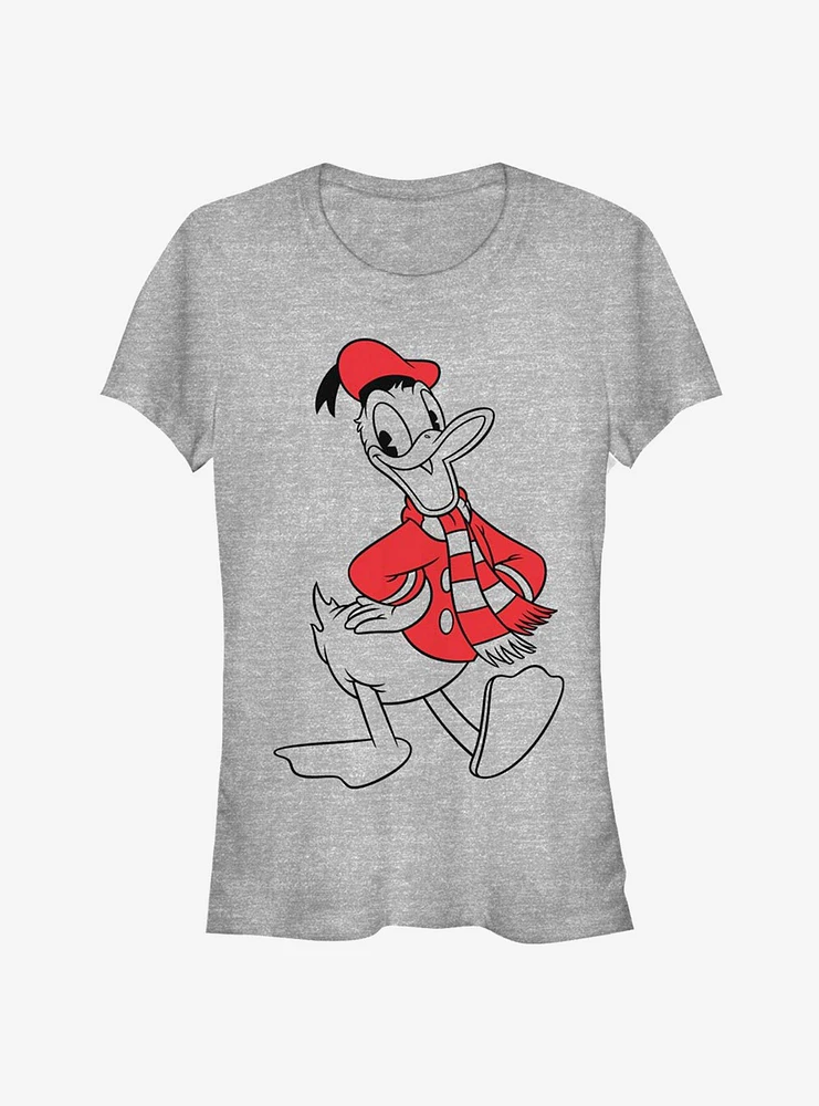 Disney Donald Holiday Outline Classic Girls T-Shirt