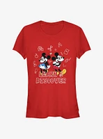 Disney Mickey Mouse And Minnie Learn Discover Classic Girls T-Shirt