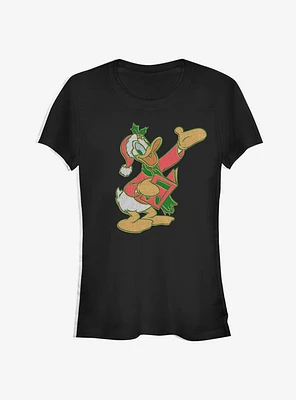 Disney Donald Duck Holiday Caroler Classic Girls T-Shirt