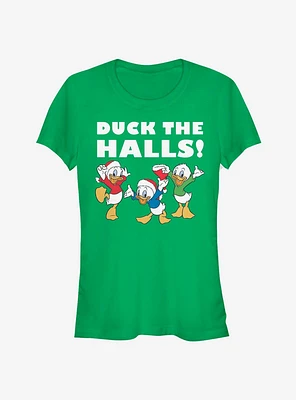 Disney Huey, Dewey, And Louie Holiday Duck The Halls! Classic Girls T-Shirt